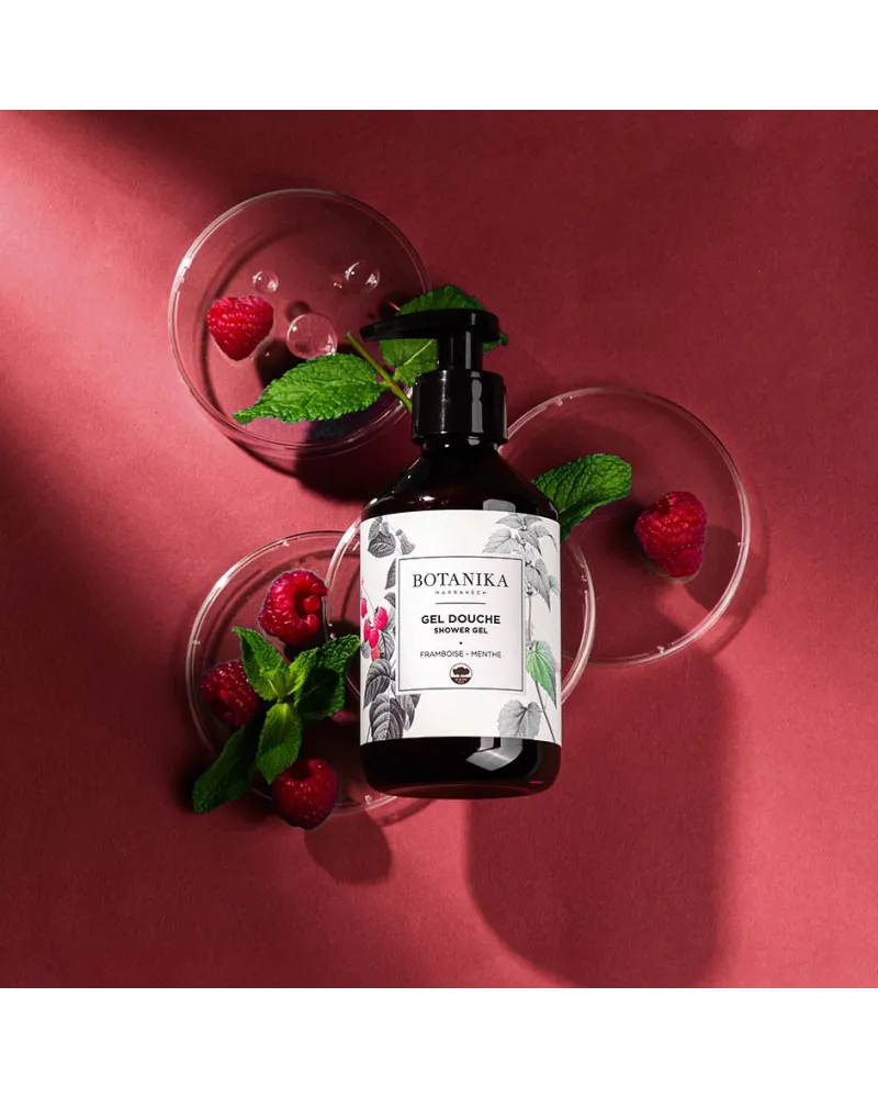 Gel douche Framboise-Menthe - Botanika Marrakech