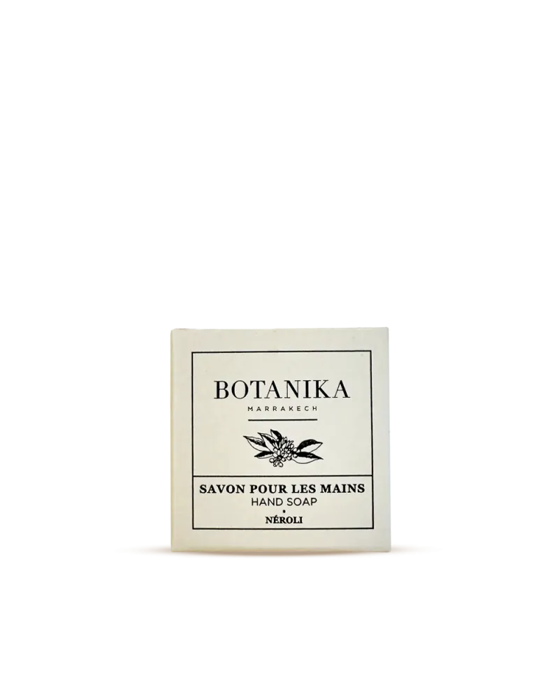 mini savon néroli dur pour les mains Botanika Marrakech