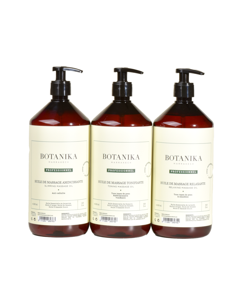 Huile de massage amincissante - Botanika Marrakech