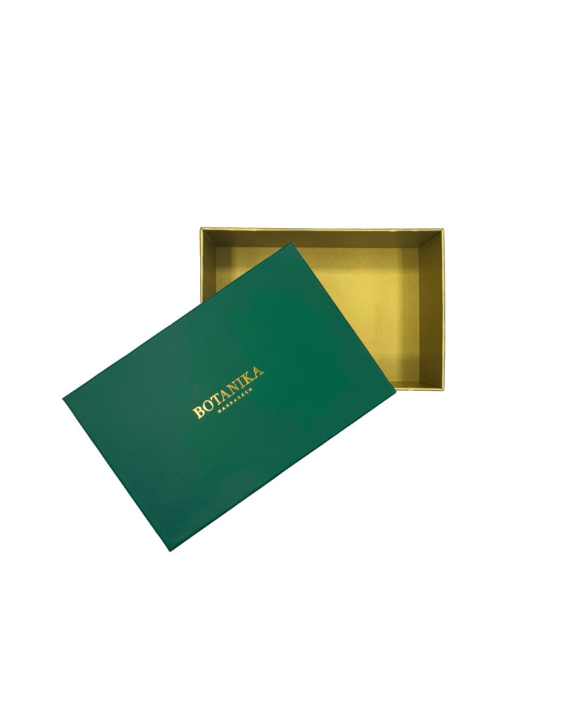 Small Botanika Box – Rigid Green Gift Box for Skincare and Presents