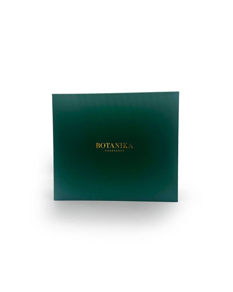 Grande boîte Botanika – Coffret vert rigide pour soins et cadeaux