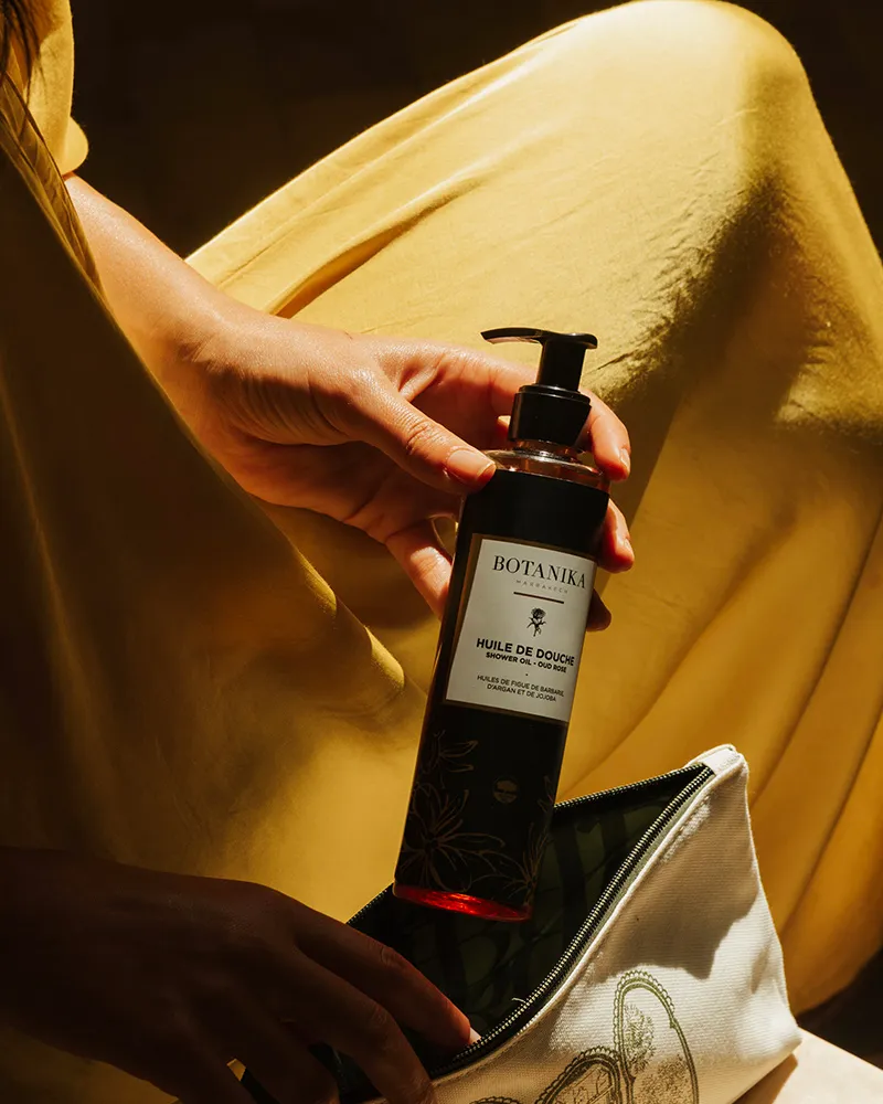 Huile de douche Oud Rose - Botanika Marrakech
