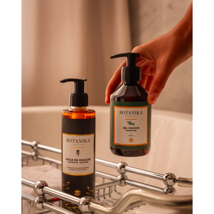 Huile de douche Oud Rose - Botanika Marrakech
