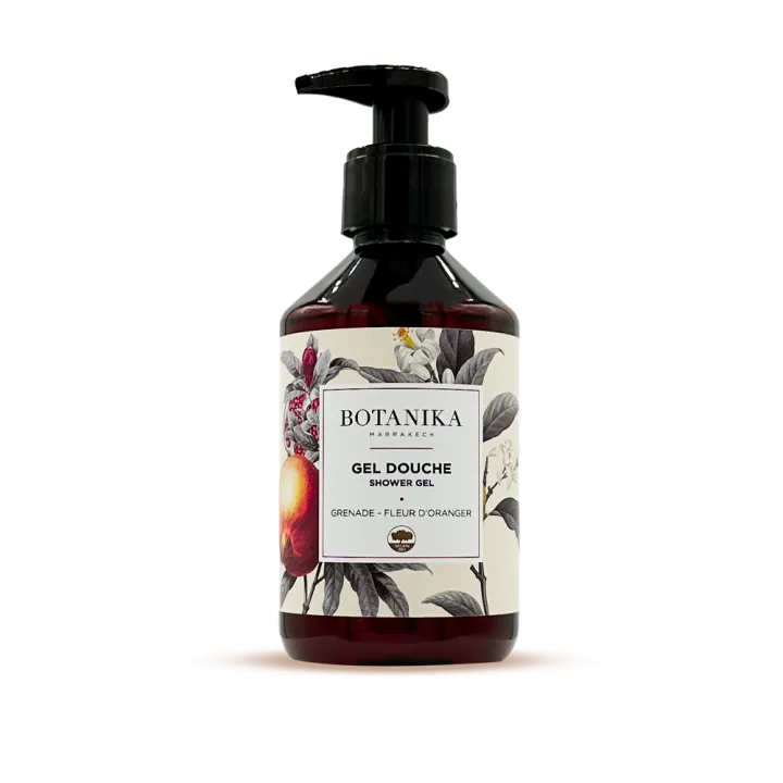 Gel douche Grenade-fleur d'oranger - Botanika Marrakech