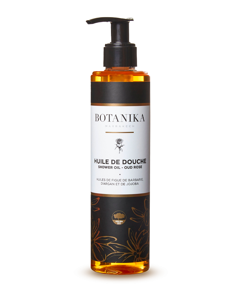 Huile de douche Oud Rose - Botanika Marrakech