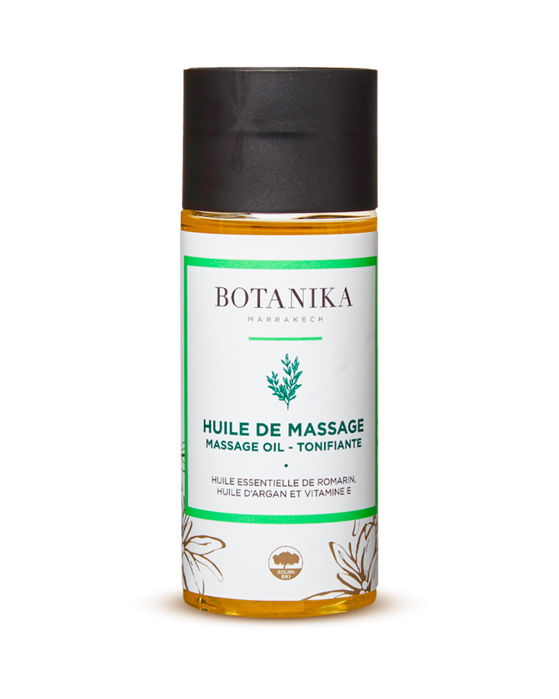Huile de massage tonifiante - Botanika Marrakech