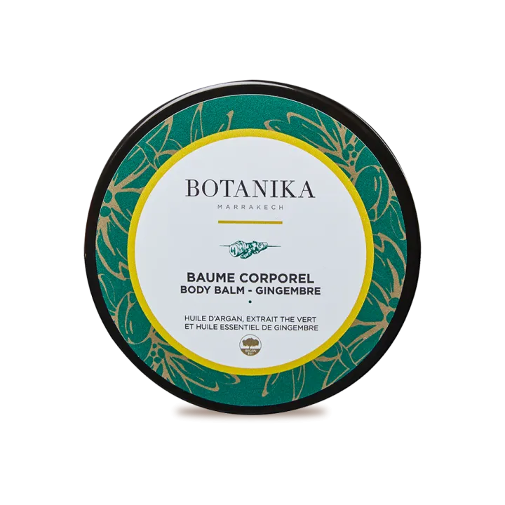 Baume corporel au gingembre à base d'huiles d'argan - Botanika Marrakech