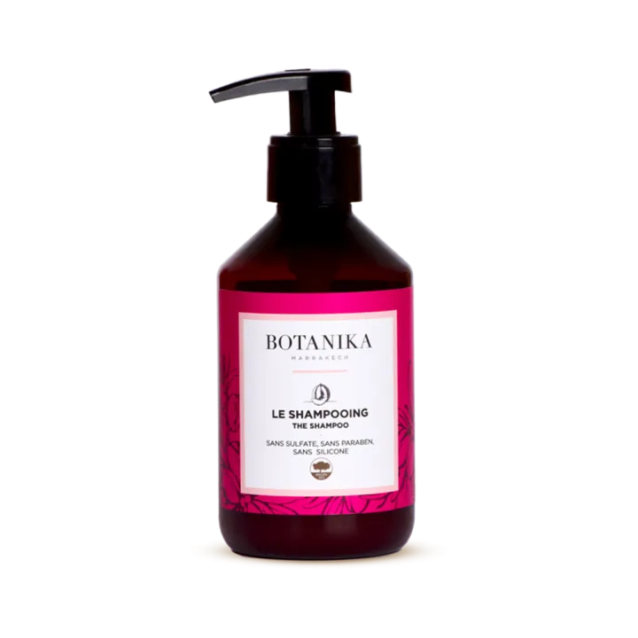 Le shampoing est sans sulfate, sans paraben et sans silicone de Botanika Marrakech