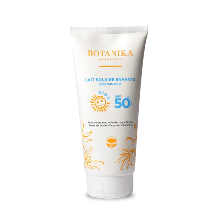 Lait solaire Enfants SPF 50 - Botanika Marrakech