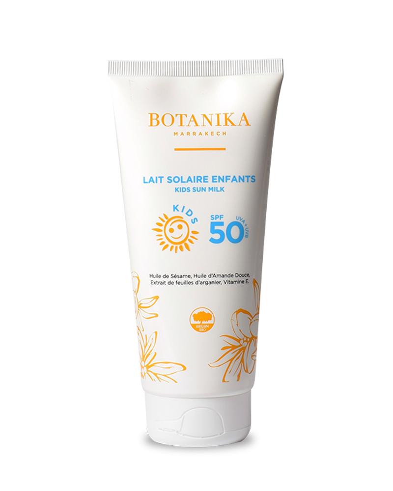 Lait solaire Enfants SPF 50 - Botanika Marrakech