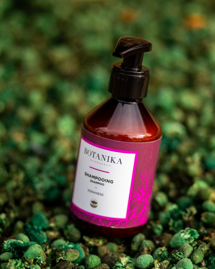 Shampoing kéraness cheveux secs frisés - Botanika Marrakech