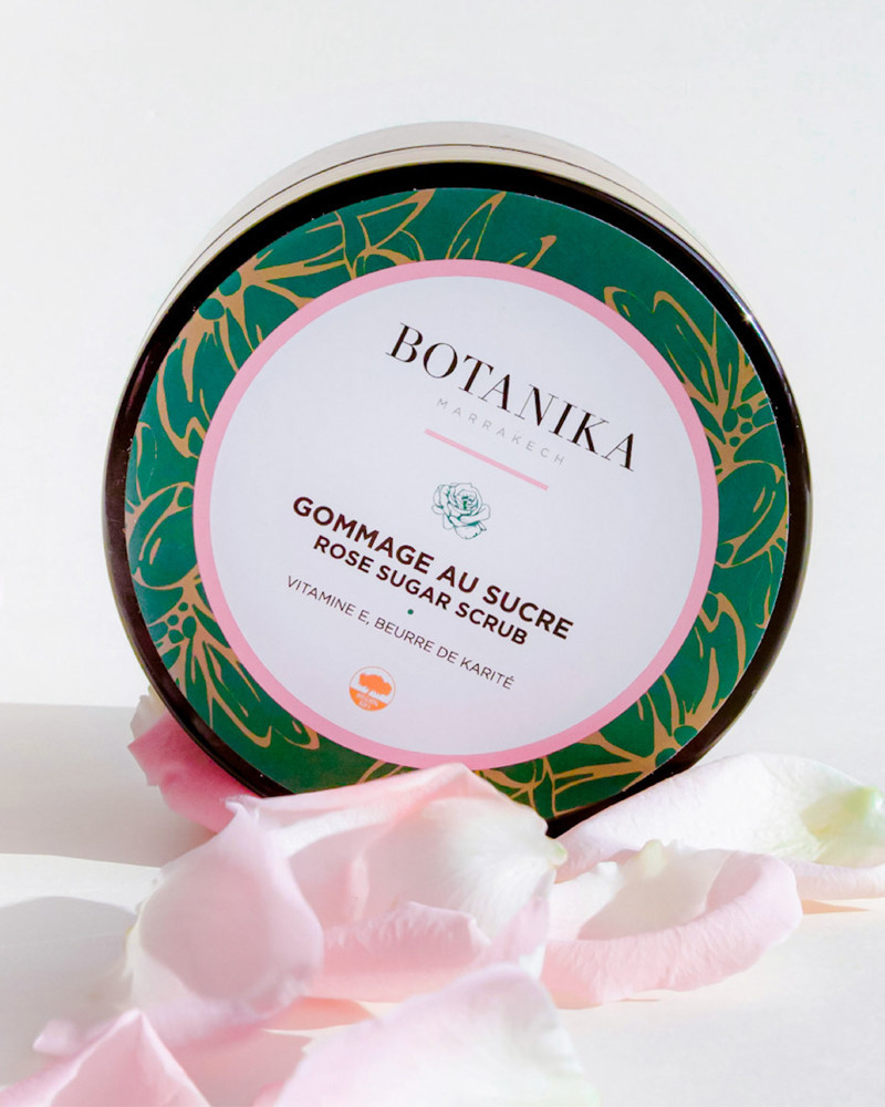 Gommage au sucre à la rose - Botanika Marrakech