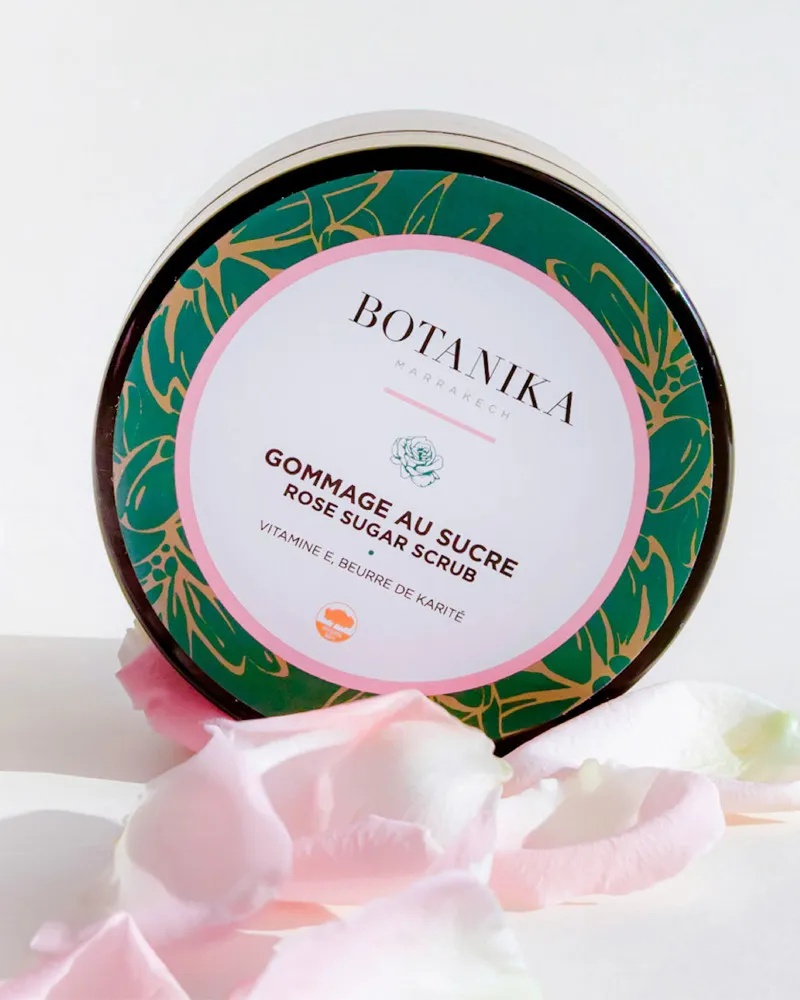 Gommage au sucre à la rose - Botanika Marrakech