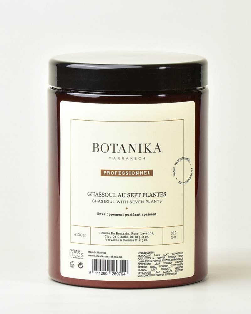 Ghassoul poudre aux 7 plantes - Botanika Marrakech
