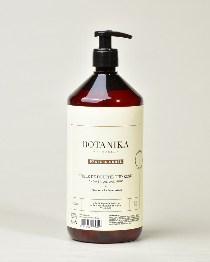 Huile de douche oud rose PRO - Botanika Marrakech