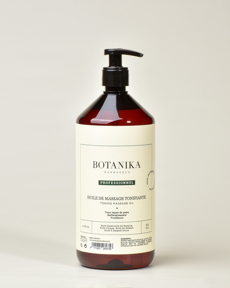 Huile de massage tonifiante - Botanika Marrakech