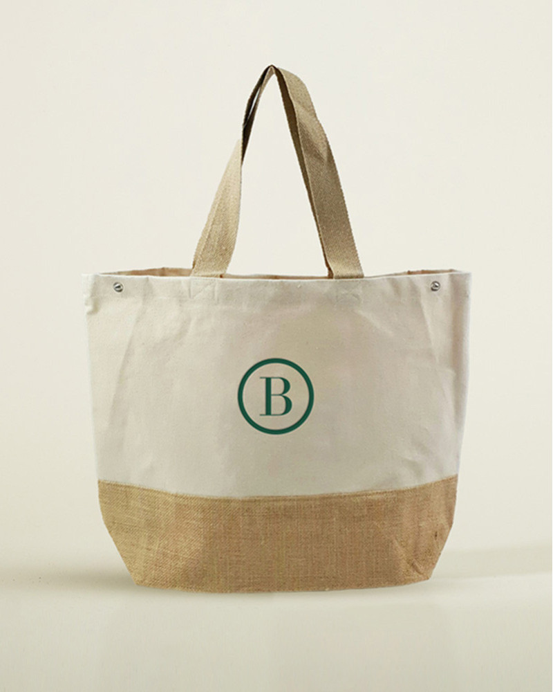 Sac shopping en toiles de coton & jute Botanika