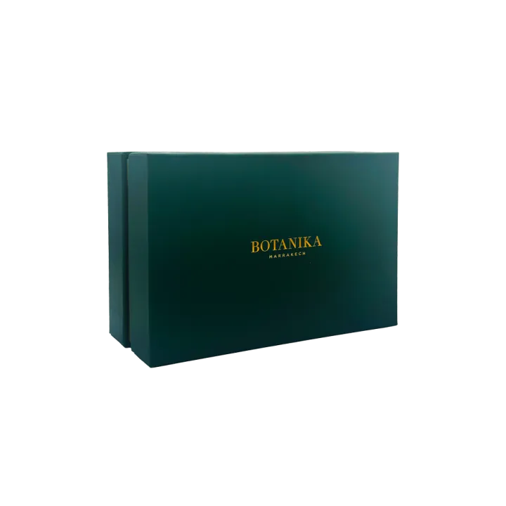 Petite boîte Botanika – Coffret vert rigide pour soins et cadeaux