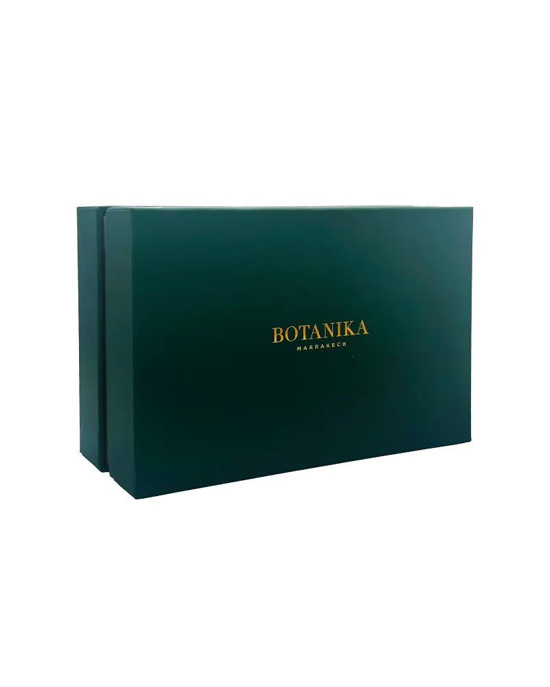 Petite boîte Botanika – Coffret vert rigide pour soins et cadeaux