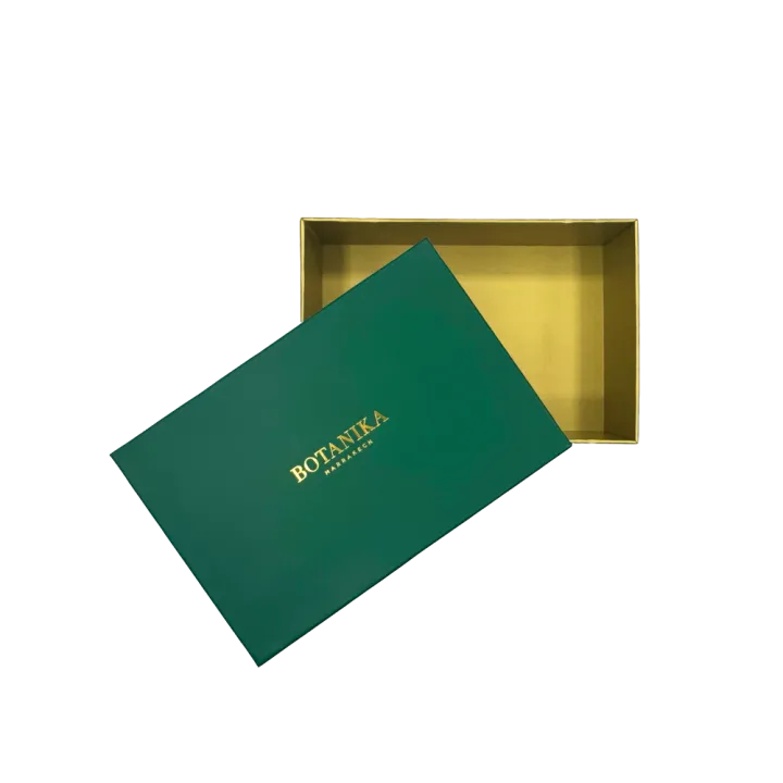 Petite boîte Botanika – Coffret vert rigide pour soins et cadeaux
