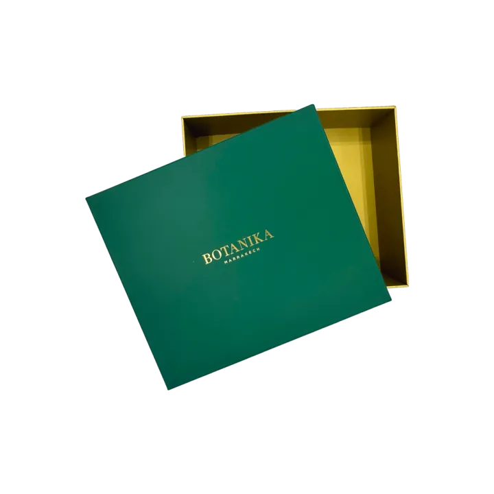 Grande boîte Botanika – Coffret vert rigide pour soins et cadeaux