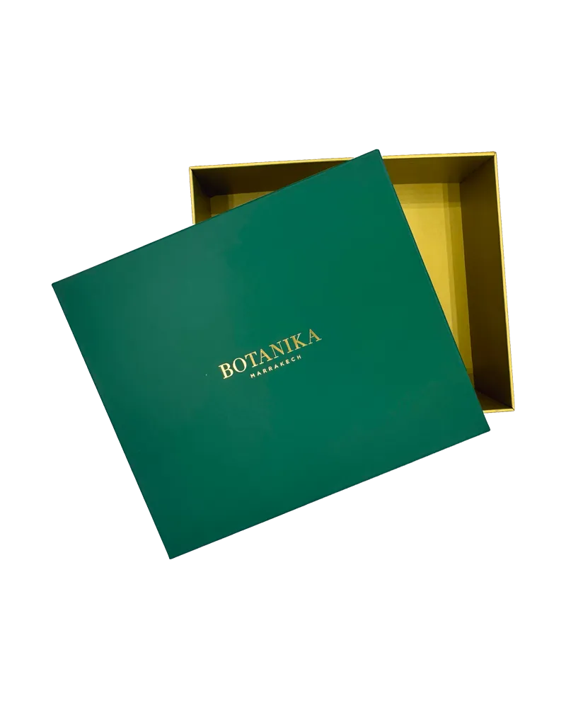 Grande boîte Botanika – Coffret vert rigide pour soins et cadeaux